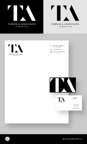 Turner and Associates - attorneys at law | Logo Design by dyzagraphic