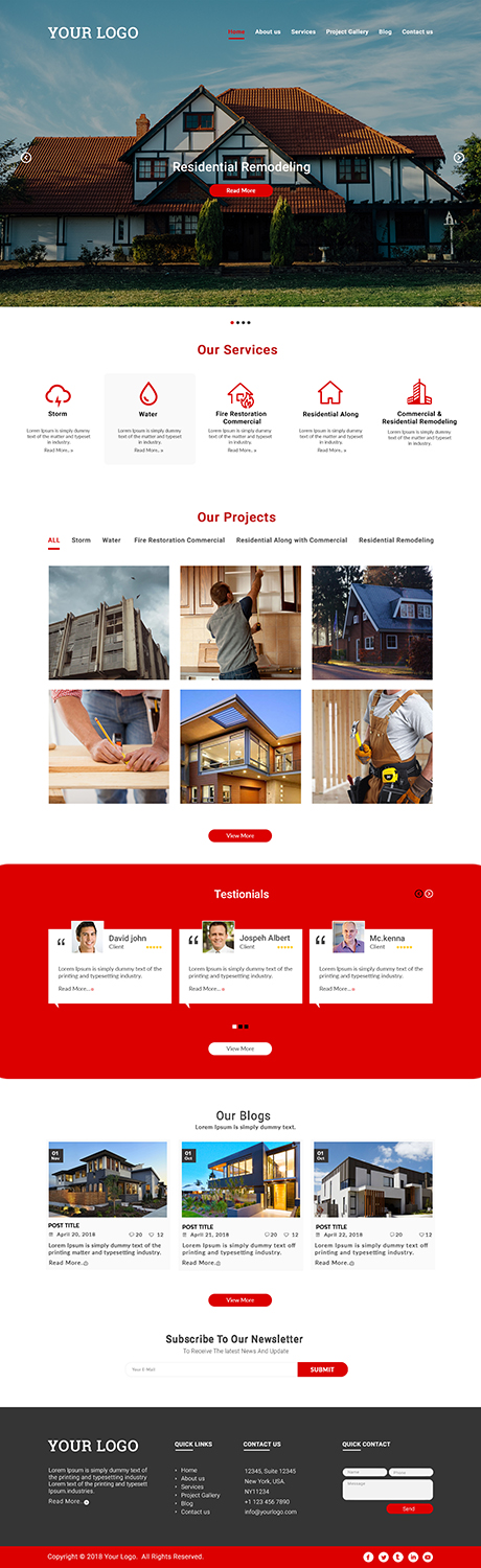 Diseño Web por bdesigner9 para Ye Olde Home Restorations | Diseño #18439440