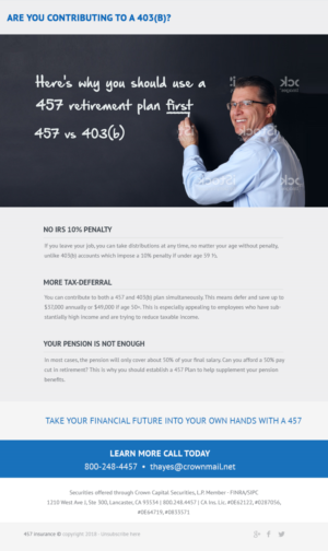 Email Marketing Design by Best Design Hub for Timothy Hayes Financial & Ins. Services, Inc. | Design: #18464592