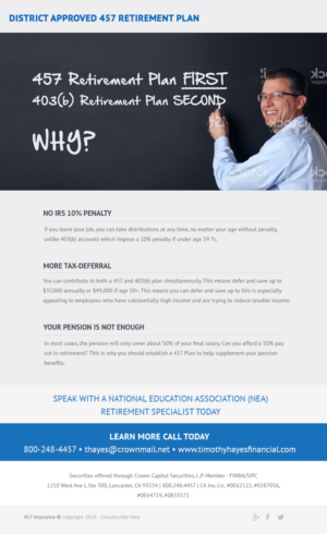Email Marketing Design by Best Design Hub for Timothy Hayes Financial & Ins. Services, Inc. | Design: #18589313