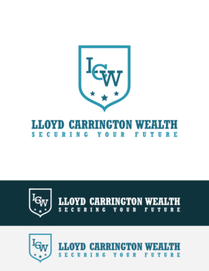 Main Logo - Lloyd Carrington Wealth. Underneath logo / crest - Securing your Future | Logo Design by Wild Geek