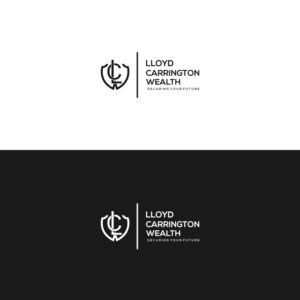 Main Logo - Lloyd Carrington Wealth. Underneath logo / crest - Securing your Future | Logo Design by thedesignmate29