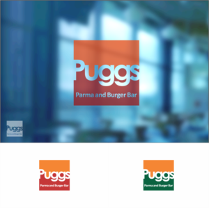 Puggs - Main Heading      Parma and Burger Bar (under/over) | Diseño de Logo por Arham Hidayat