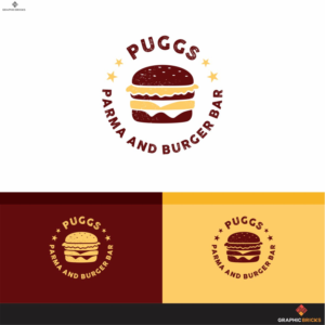 Puggs - Main Heading      Parma and Burger Bar (under/over) | Diseño de Logo por Graphic Bricks