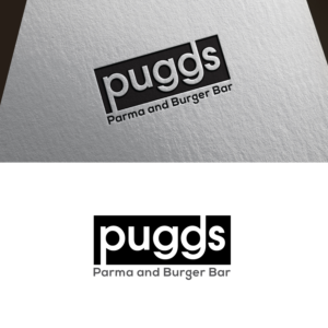 Puggs - Main Heading      Parma and Burger Bar (under/over) | Logo Design by sankar999