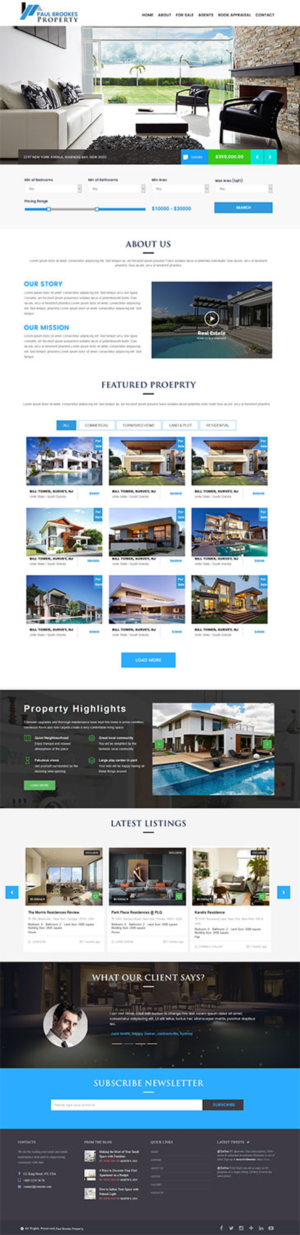 Paul brookes realestate | Web Design by Expert Designer