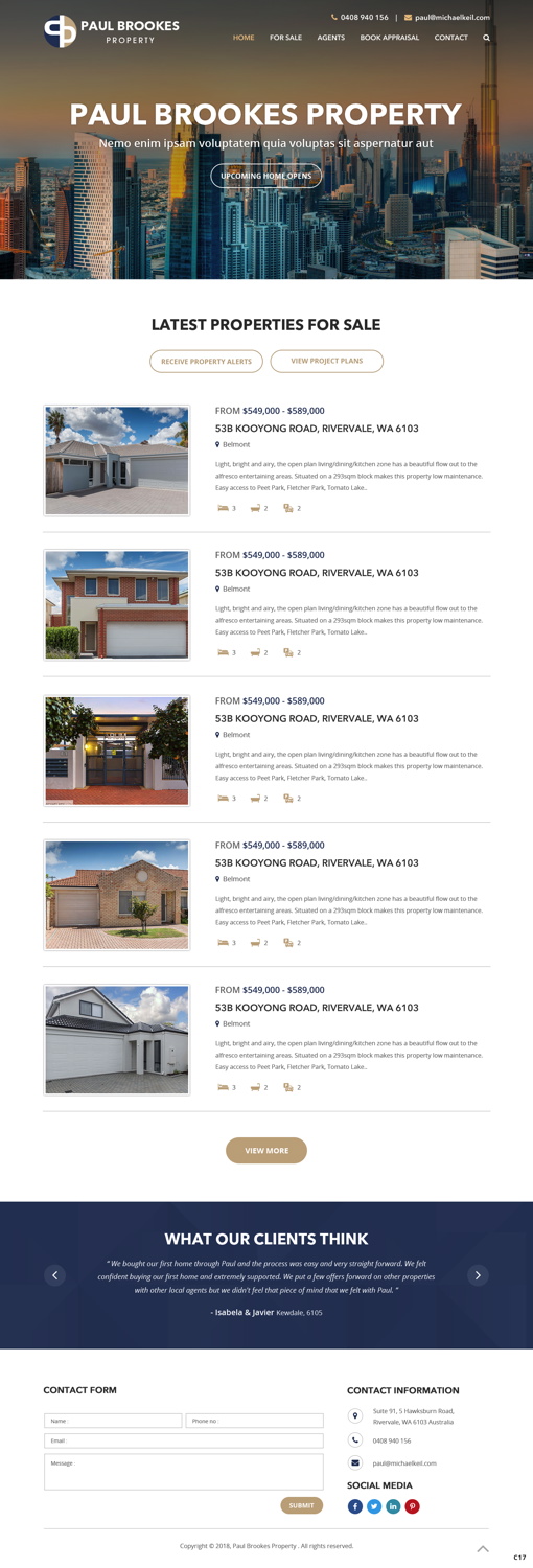 Web Design by pb for this project | Design #18413642