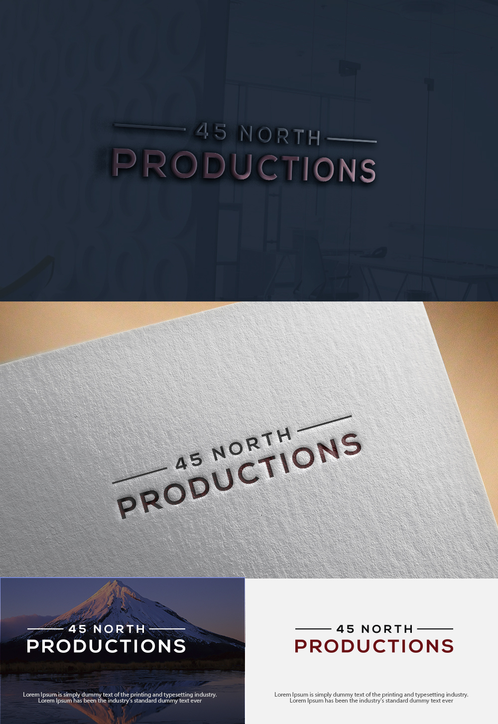 Logo Design by dr ghulam mustafa sahab for 45 North Productions Corporation | Design #18421833