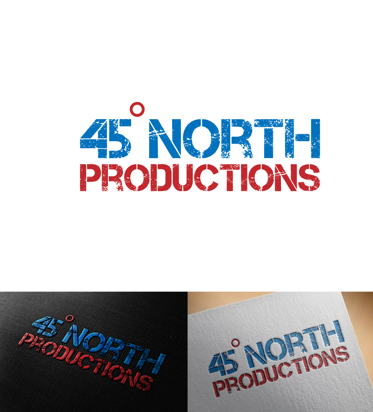 Logo Design by imyounuspathan 2 for 45 North Productions Corporation | Design #18420470