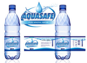 Aquasafe drinking water Label. | Label Design by paulkanjosh