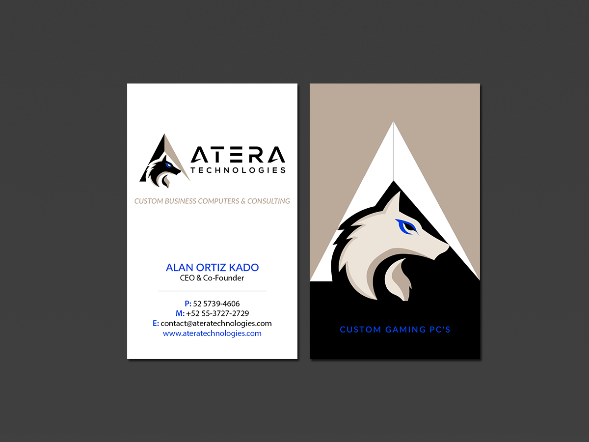 Diseño de Tarjeta de Presentación por Creations Box 2015 para Atera Technologies | Diseño #18422645