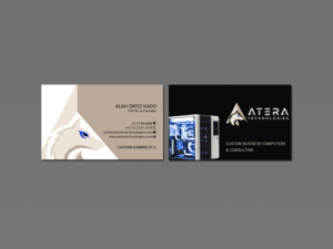 Design de Carte de Visite par Creations Box 2015 pour Atera Technologies | Design : #18422654