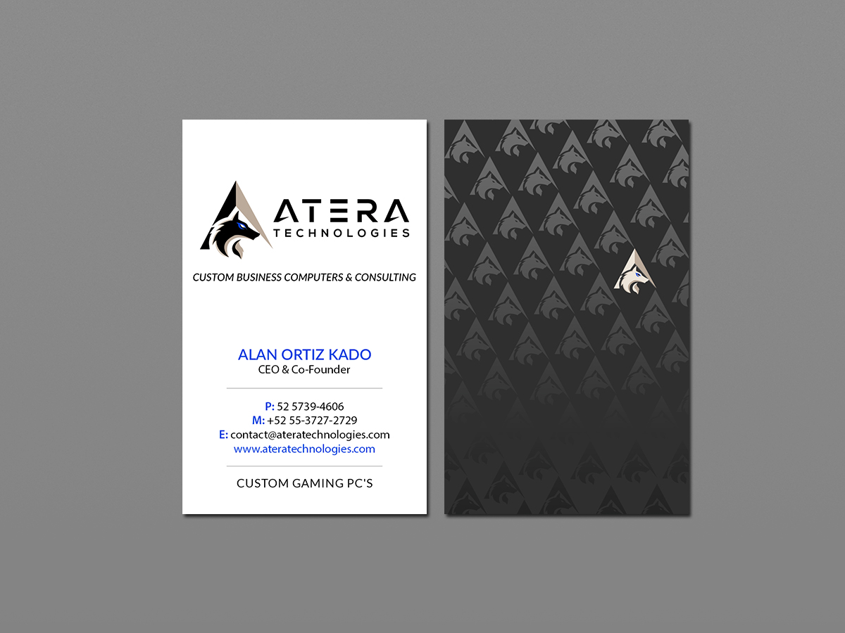 Diseño de Tarjeta de Presentación por Creations Box 2015 para Atera Technologies | Diseño #18422667