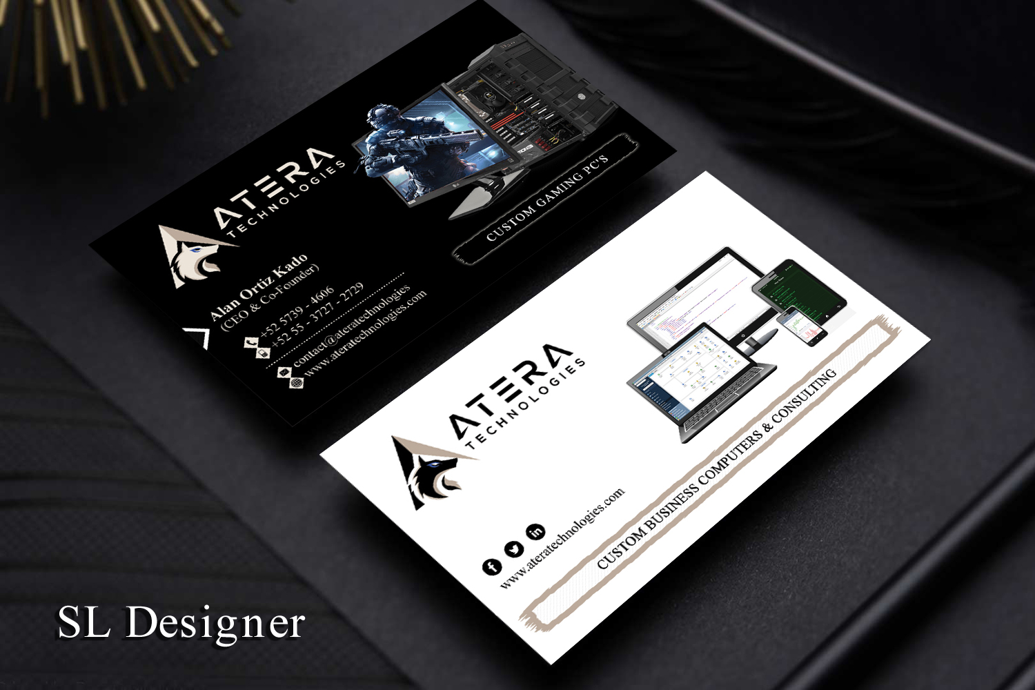 Diseño de Tarjeta de Presentación por SL Designer para Atera Technologies | Diseño #18423491