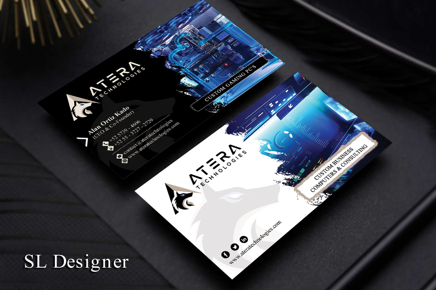 Visitenkarten-Design von SL Designer für Atera Technologies | Design #18441914