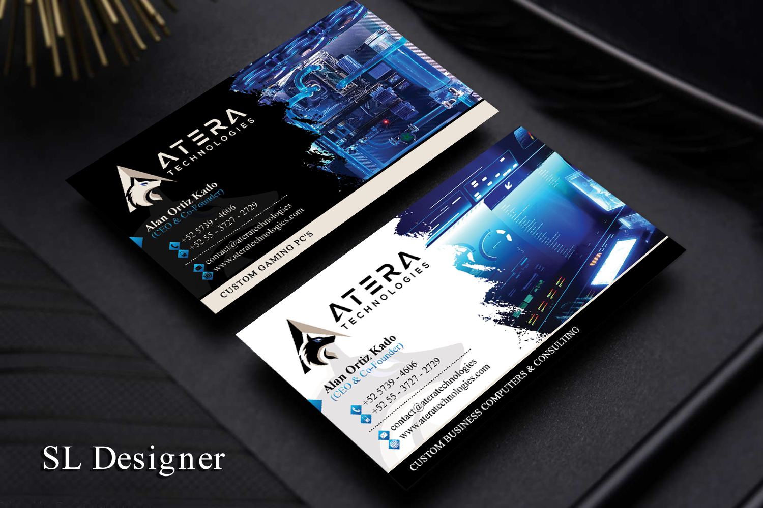 Diseño de Tarjeta de Presentación por SL Designer para Atera Technologies | Diseño #18473348
