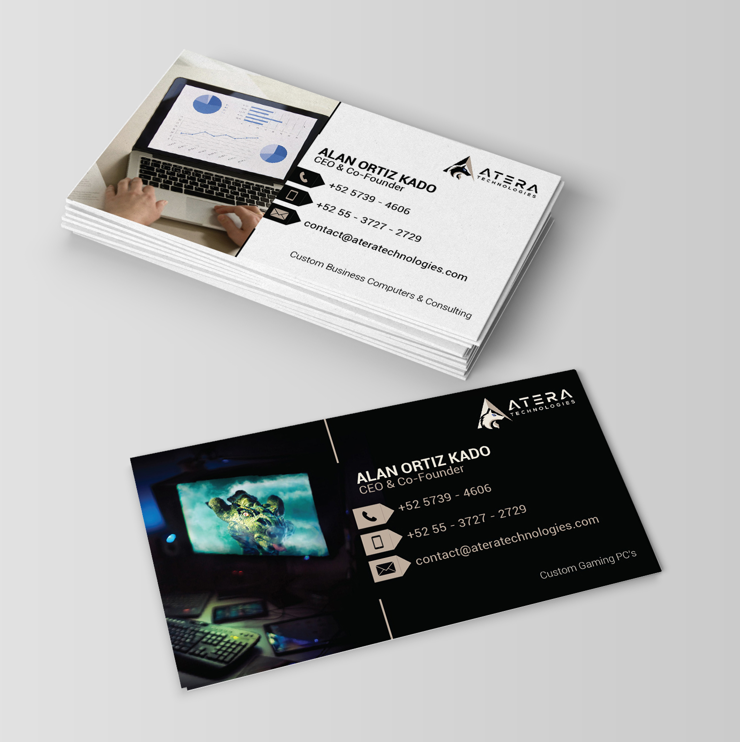 Business Card Design by A Y A N for Atera Technologies | Design #18422489
