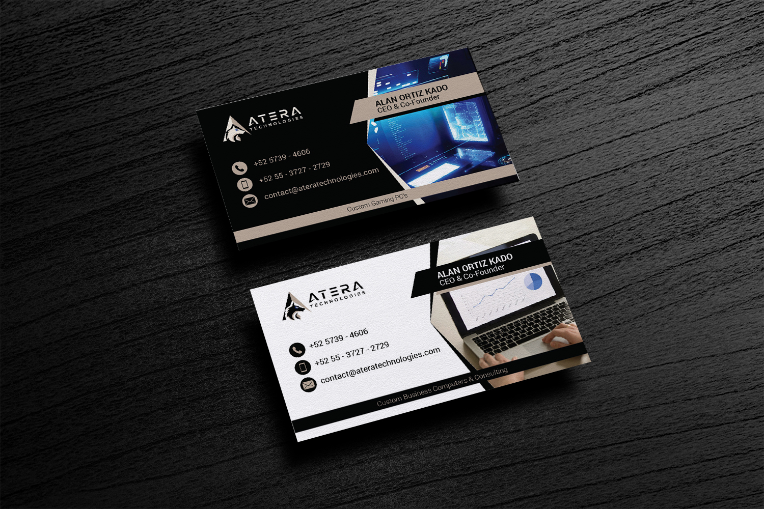 Business Card Design by A Y A N for Atera Technologies | Design #18454097