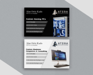 Personalized Technology Company Needs a Business Card | Business Card Design by Foxelate