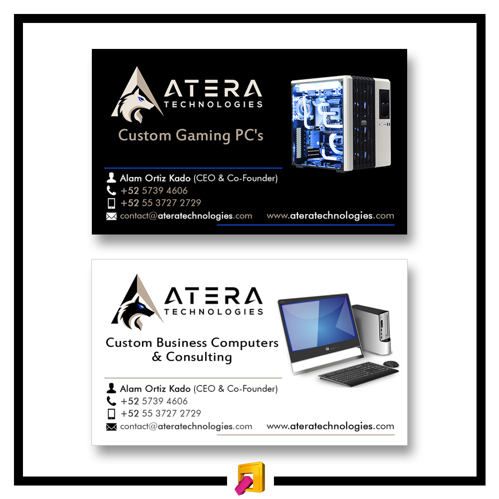 Diseño de Tarjeta de Presentación por Sergio Medina para Atera Technologies | Diseño #18416326