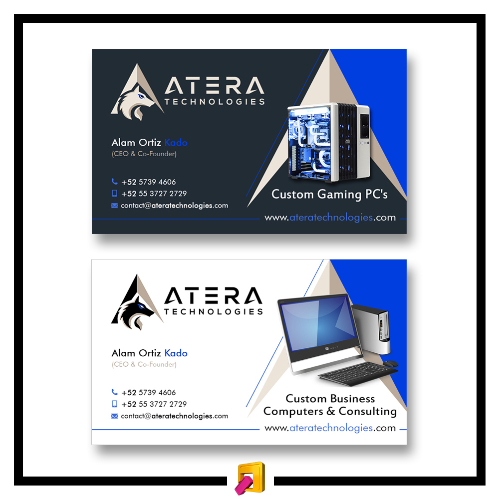 Diseño de Tarjeta de Presentación por Sergio Medina para Atera Technologies | Diseño #18420641