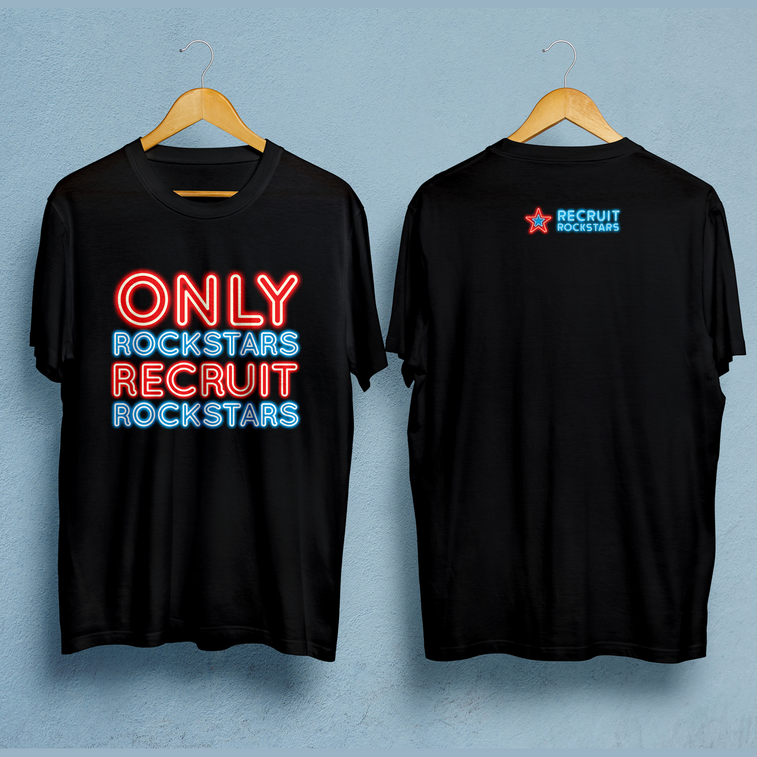 T-shirt Design by Souvik Roy (Alex Pro) for Recruit Rockstars | Design #18491834