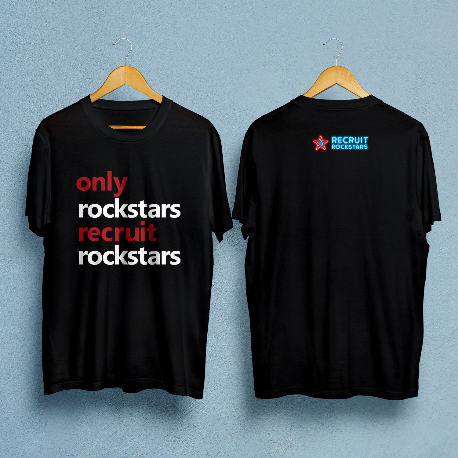 T-shirt Design by Souvik Roy (Alex Pro) for Recruit Rockstars | Design #18492553