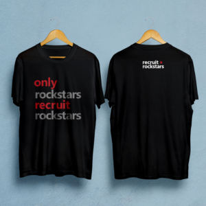 T-shirt Design by Souvik Roy (Alex Pro) for Recruit Rockstars | Design: #18492555