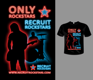 T-shirt Design by Ashley Erasmus for Recruit Rockstars | Design: #18459784