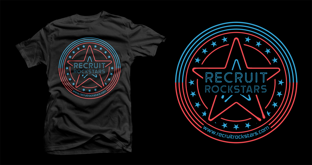 T-shirt Design by D'Mono for Recruit Rockstars | Design #18453703