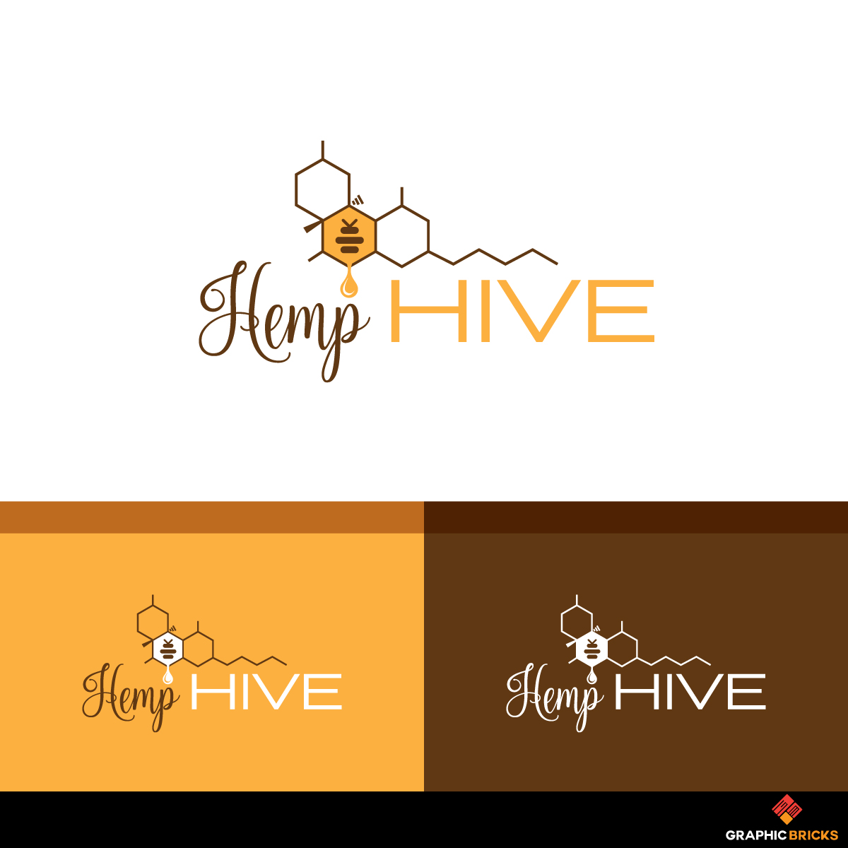 Logo Design by Graphic Bricks for HempHive.co | Design #18436813