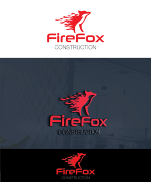 Logo Design by Isnah Logo for FireFox Construction  | Design: #18433243