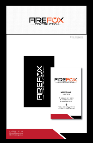 Logo Design by zebronicgraphic for FireFox Construction  | Design: #18433689