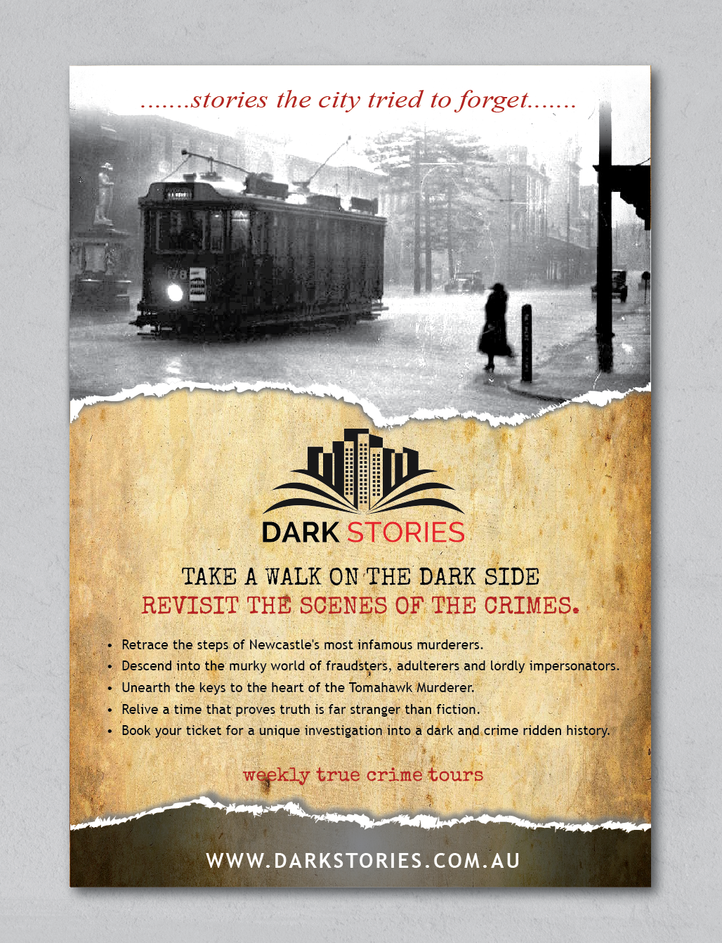 Poster-Design von alex989 für Dark Stories Pty Ltd | Design #18436678