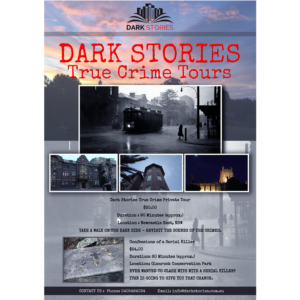 Dark Stories True Crime Tour Poster Design | Diseño de Póster por vectoradics
