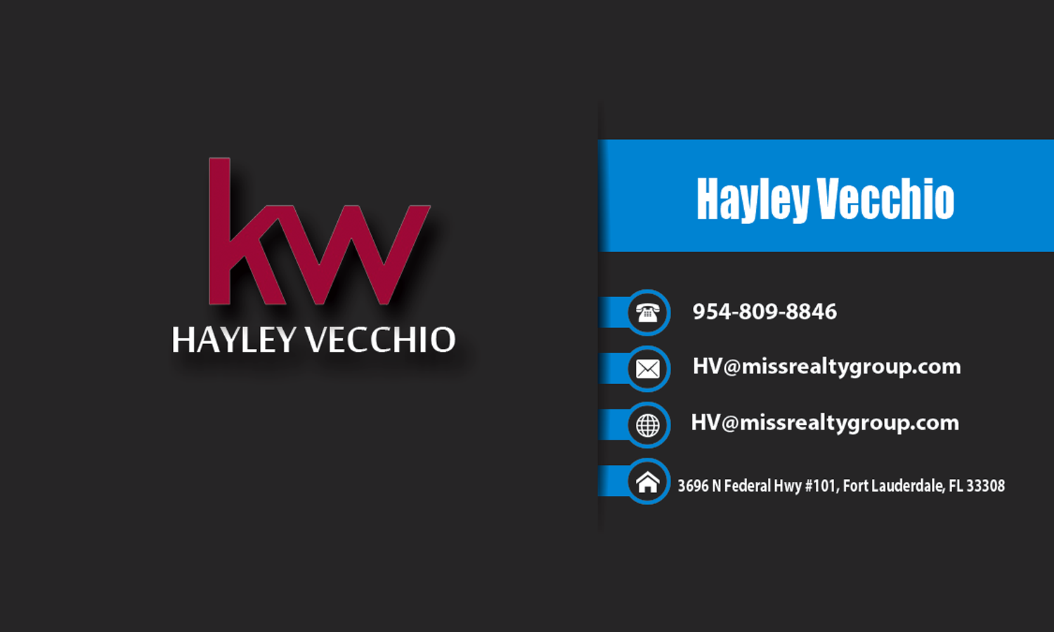 Business Card Design by guptil Leaon 2 for Miss Realty | Design #18442012