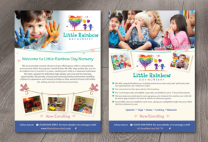 elegant playful flyer design job flyer brief for tania castro a nursery flyer
