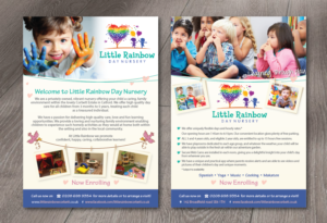 Little Rainbow day Nursery flyer | Design de Flyer par alex989