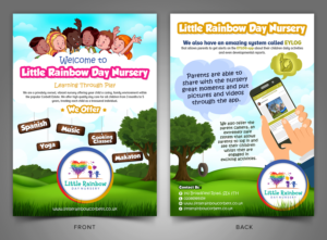 Little Rainbow day Nursery flyer | Design de Flyer par SAI DESIGNS
