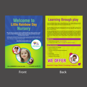 Little Rainbow day Nursery flyer | Design de Flyer par Schöpfer