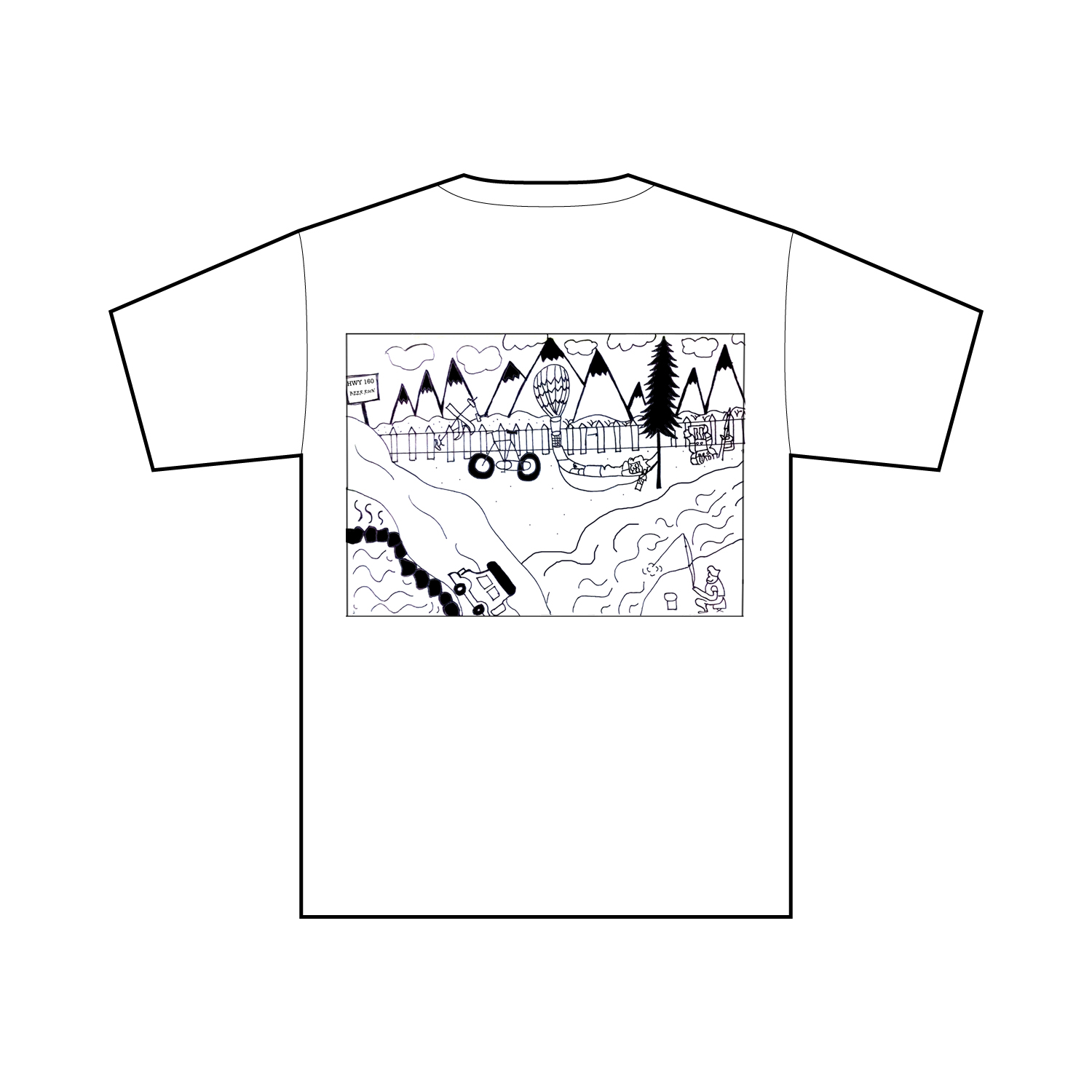 Illustration Design by justlovesdesign for The Backyard at Pagosa Springs | Design #18527301