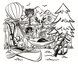 Illustration Design by David Harston for The Backyard at Pagosa Springs | Design: #18547141