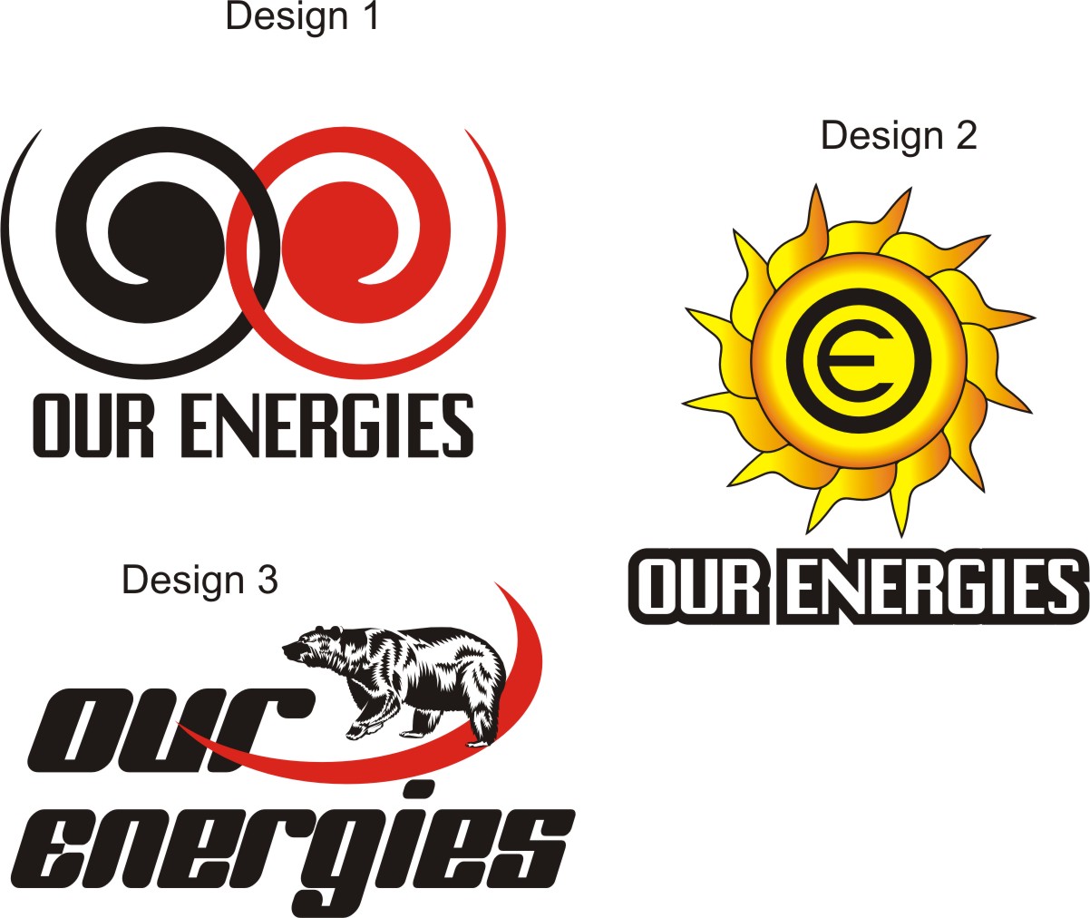 Logo Design by songolas01 for Our energies  | Design #2808503