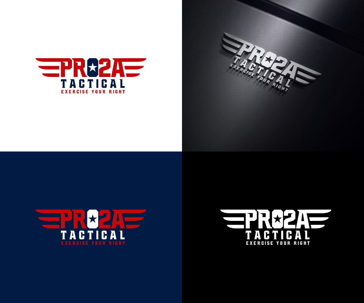 Diseño de Logo por Sergio Coelho para Pro2A Tactical | Diseño #18525053