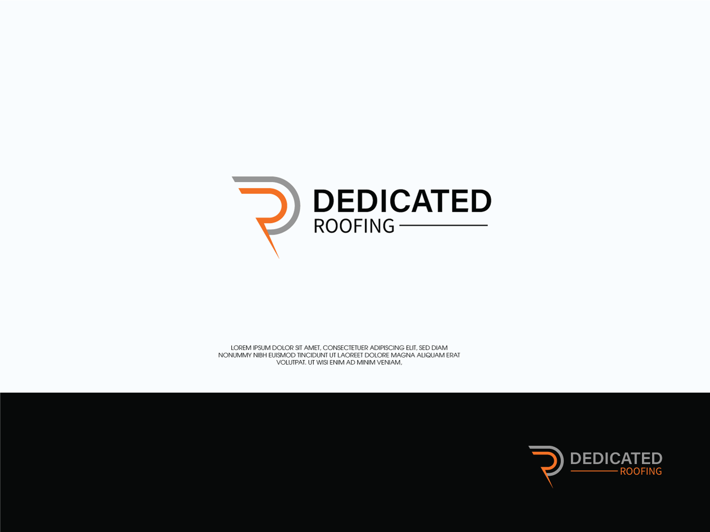 Logo Design by Shigh5 for Dedicated Roofing | Design #18437331