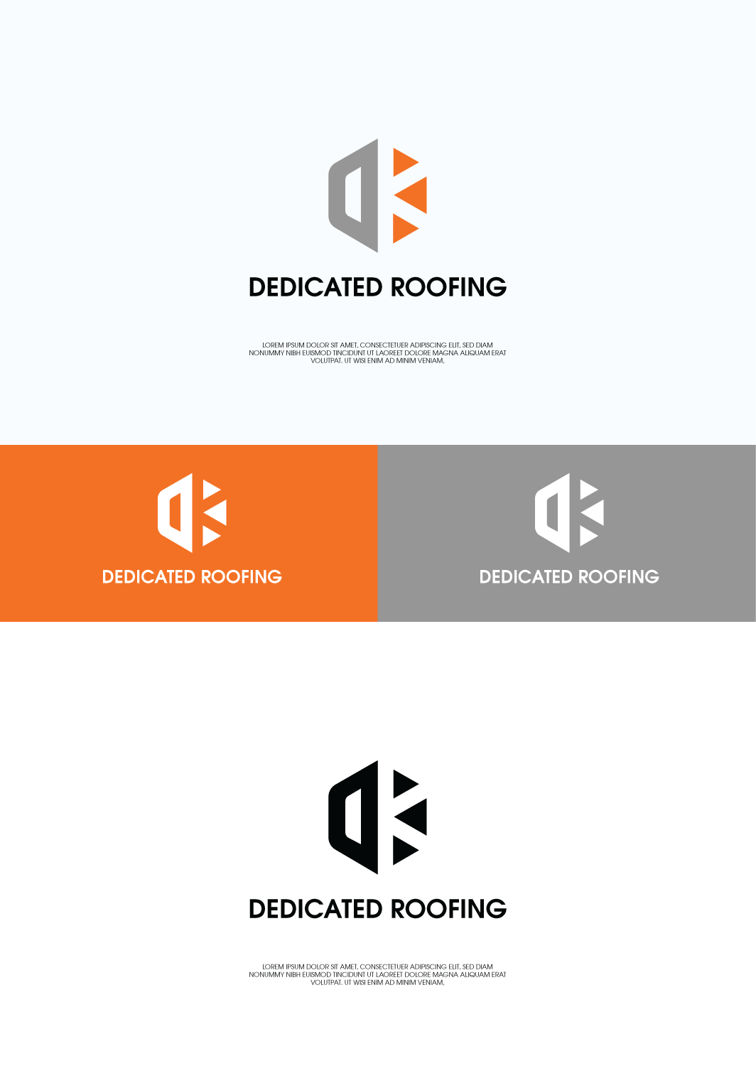 Logo-Design von Shigh5 für Dedicated Roofing | Design #18437334
