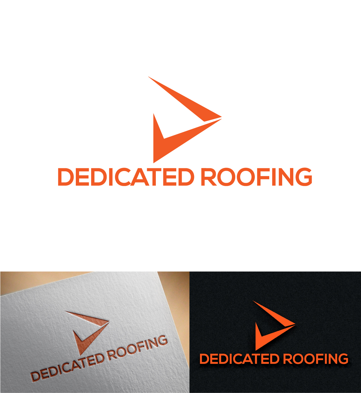 Logo Design by imyounuspathan 2 for Dedicated Roofing | Design #18435635