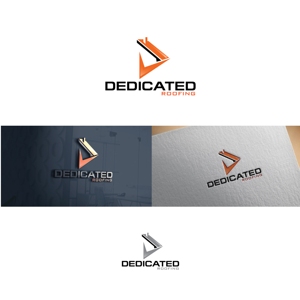 Logo Design by CreativeFlows 2 for Dedicated Roofing | Design #18434542