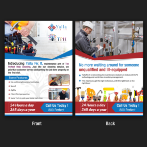 Yalla Fix It - Maintenance Flyer for Exisiting Client base | Design de Flyer par Schöpfer