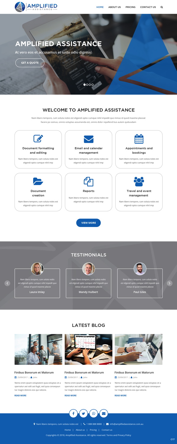 Web Design by pb for this project | Design #18450801